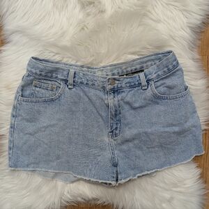 Vintage Y2K No Boundaries Light Wash Cut Off Denim Shorts